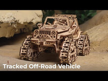 Laden und Abspielen von Videos im Galerie-Viewer, Geländefahrzeug mit Kettenantrieb