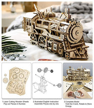 Lade das Bild in den Galerie-Viewer, ROKR 3D-Holz-Puzzle Locomotive Modellbausatz