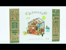 Laden und Abspielen von Videos im Galerie-Viewer, Robotime Puppenhaus DIY Gewächshaus (Cathy’s Flower)
